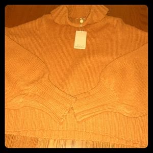 Bell sleeved spiced pumpkin sweater L